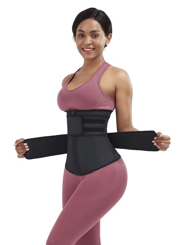 The plus size latex waist trainer