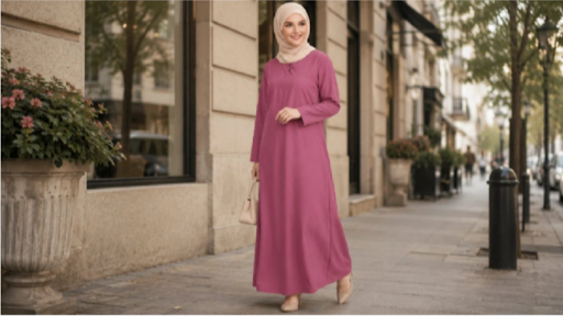 Women's closed abaya with hijab combining modesty, comfort, and contemporary Islamic fashion